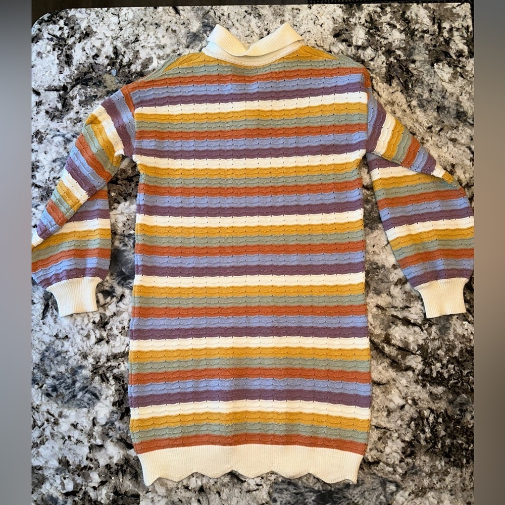 Kuose Striped Knit Sweater Dress - Picture 7 of 9